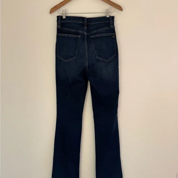 27 Tall Madewell Skinny Flare Dark Blue Flare Jeans
